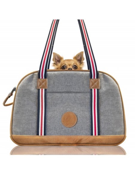 MILK & PEPPER BORSA TRASPORTINO GRIGIO LUXURY 40x20x26 (h) cm