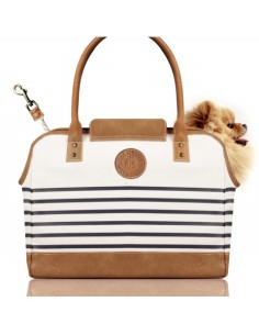 MILK & PEPPER BORSA TRASPORTINO BIANCA LUXURY 40x20x26 (h) cm