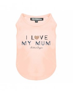 MILK & PEPPER MAGLIETTA I LOVE MUM T-SHIRT PER CANI
