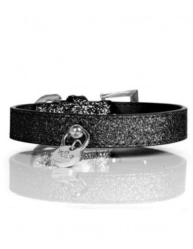 MILK & PEPPER COLLARE BRILLANTINI NERO PER CANI LUSSO