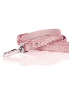 MILK & PEPPER GUINZAGLIO BRILLANTINI ROSA PER CANI LUSSO