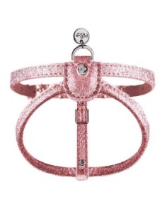 MILK & PEPPER PETTORINA BRILLANTINI ROSA PER CANI LUSSO