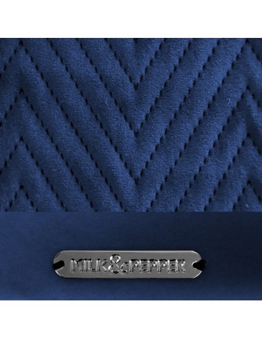 MILK & PEPPER CUCCIA LUXURY SOFA' CARRE' 55X55X20H BLU NOTTE DESIGN MODERNO