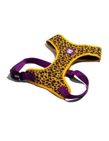ZEEDOG PETTORINA A MAGLIA HONEY CANE LEOPARDATO