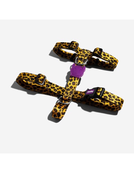 ZEEDOG PETTORINA AD H HONEY CANE LEOPARDATO