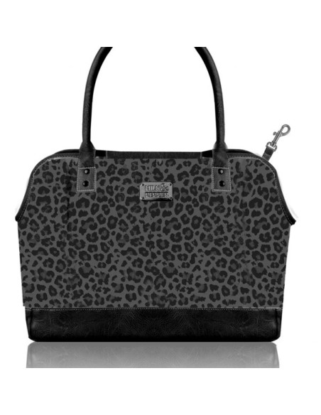 MILK & PEPPER BORSA TRASPORTINO KRUGER LEOPARD NOIR LUXURY 40x4028cm (h) cm