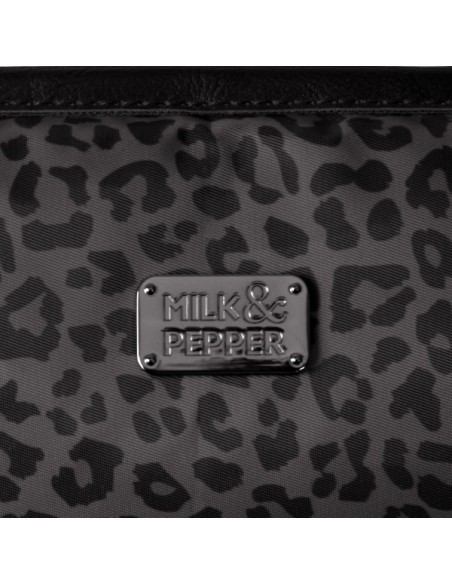 MILK & PEPPER BORSA TRASPORTINO KRUGER LEOPARD NOIR LUXURY 40x4028cm (h) cm