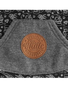 MILK & PEPPER FELPA LEGGERA MONGO FELPA STAMPATA PER CANI GRIGIA 2