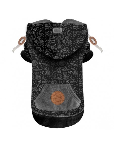 MILK & PEPPER FELPA LEGGERA MONGO FELPA STAMPATA PER CANI GRIGIA