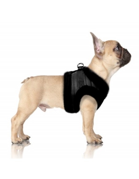 MILK & PEPPER TAMARA PETTORINA PIUMIMO NERA PER CANI LUSSO