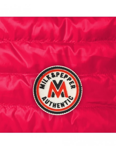 MILK & PEPPER PIUMINO REVERSIBILE FUXIA PERLA PER CANI