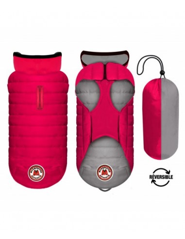 MILK & PEPPER PIUMINO REVERSIBILE FUXIA PERLA PER CANI