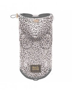 MILK&PEPPER FARAH IMPERMEABILE TRASPARENTE MACULATO PER CANI