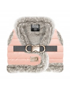 MILK & PEPPER ZORA PETTORINA PIUMIMO ROSA PER CANI LUSSO