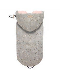 MILK & PEPPER ADELE Lined Raincoat Grey Golden Spot