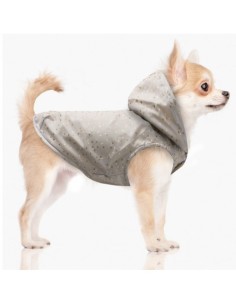 MILK & PEPPER ADELE Lined Raincoat Grey Golden Spot 2