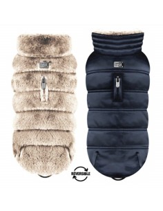 MILK & PEPPER VADIM Reversible Down Jacket Fur Beige/Navy