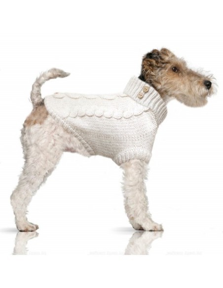 MILK & PEPPER DONOVAN Cable Sweater Ecru