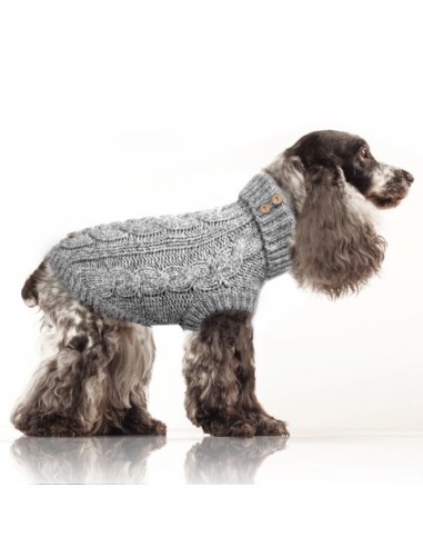 MILK & PEPPER DONOVAN Cable Sweater Grey