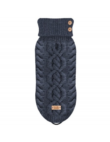 MILK & PEPPER DONOVAN Cable Sweater Navy