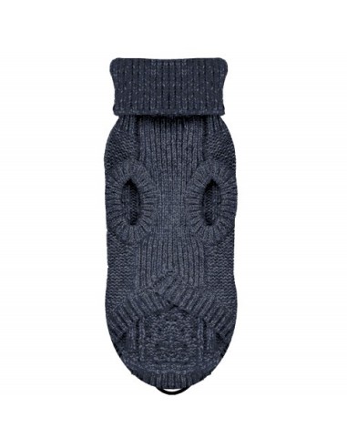 MILK & PEPPER DONOVAN Cable Sweater Navy