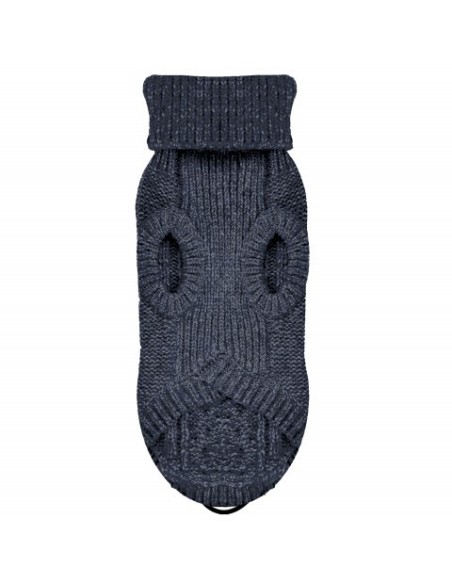 MILK & PEPPER DONOVAN Cable Sweater Navy