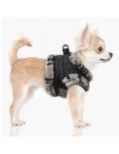 MILK & PEPPER KAMALA Harness Black /Fur Panthère