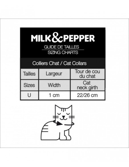 MILK & PEPPER LYNX Collar cat Camel 30x1cm