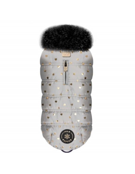 MILK & PEPPER YUMI Down Jacket Grey Cœur Or