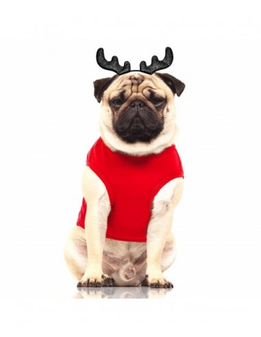 MILK & PEPPER NILS velvet t-shirt Red