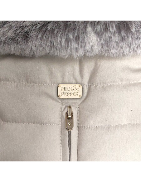 MILK & PEPPER KIARA Puff Jacket - Beige