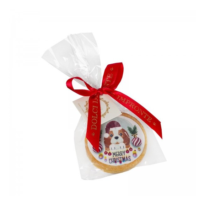 Dolci Impronte - Biscotto Rotondo Merry Christmas - 49gr V3