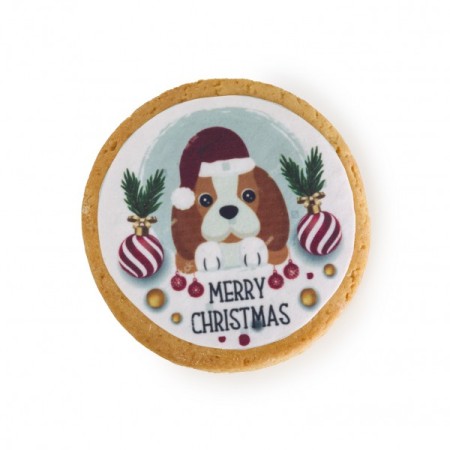 Dolci Impronte - Biscotto Rotondo Merry Christmas - 49gr V3