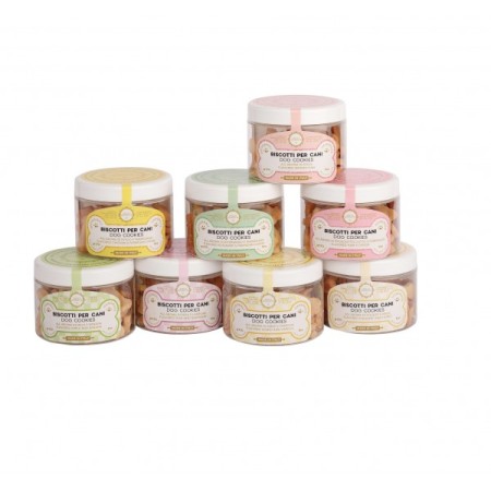 Dolci Impronte® - Biscotti con Farina Di Riso - Aromatizzati Mela e Banana - Vaso 170 gr