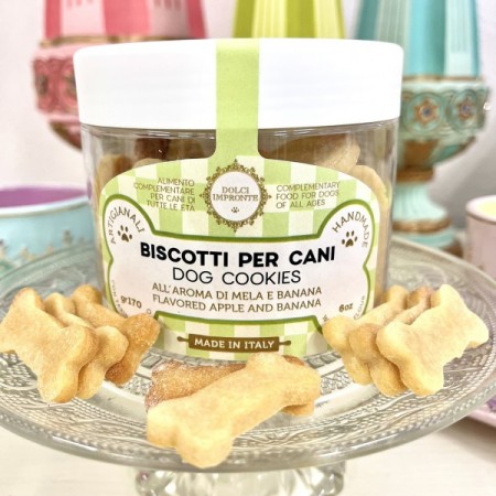 Dolci Impronte® - Biscotti con Farina Di Riso - Aromatizzati Mela e Banana - Vaso 170 gr