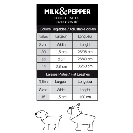 MILK & PEPPER NAVAL Leash - Blue 120x1,5cm