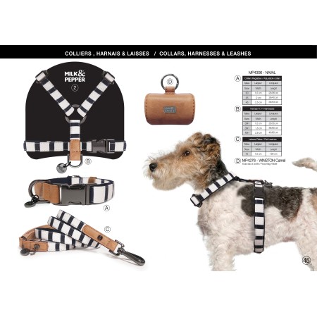 MILK & PEPPER NAVAL Leash - Blue 120x1,5cm