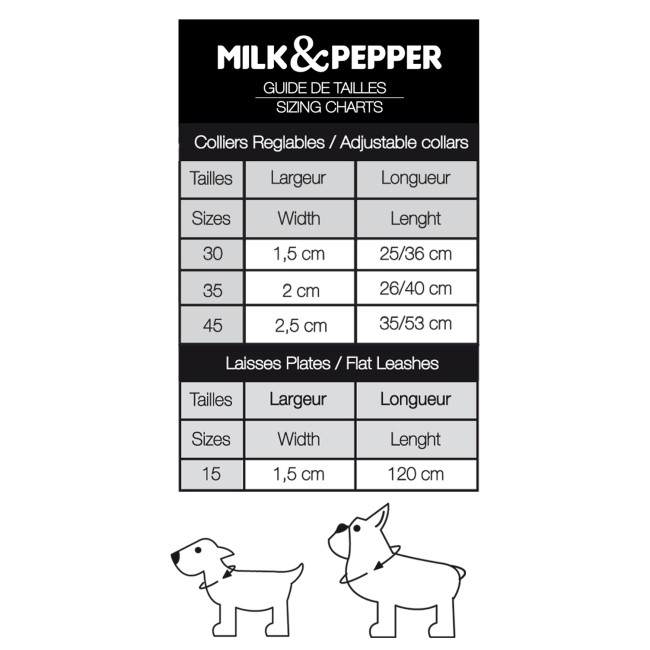 MILK & PEPPER ARIANE Leash - Blue 120x1,5cm 2
