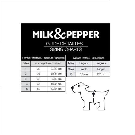 MILK & PEPPER SERVALL Harness - Black 30-34cm