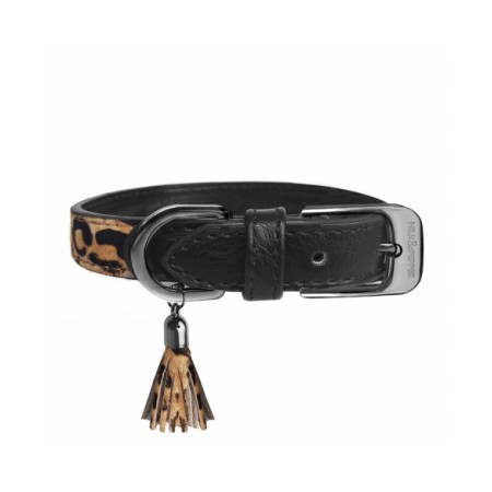 MILK & PEPPER COLLARE IN PELLE E CAVALLINO LEOPARDATO