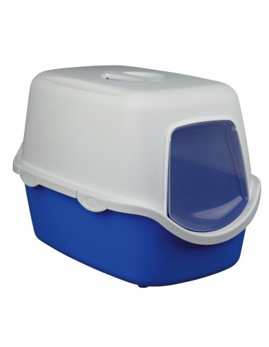 TRIXIE LETTIERA CHIUSA CASETTA IGIENICA CON PORTA PER GATTI BLU/BIANCO