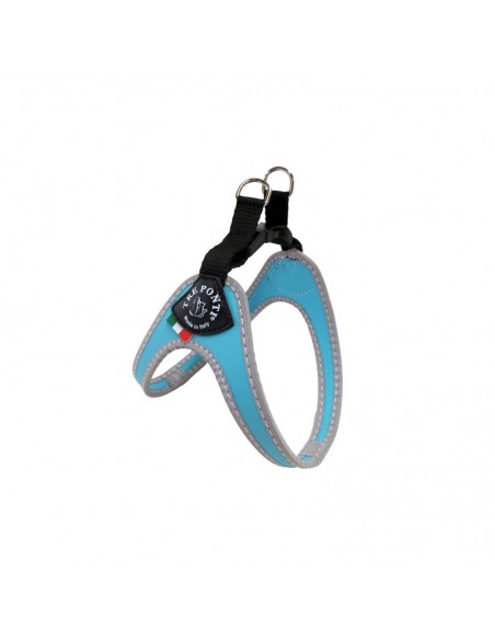 TRE PONTI PETTORINA CON BORDI CATARIFRANGENTI CHIUSURA SGANCIO RAPIDO AZZURRA